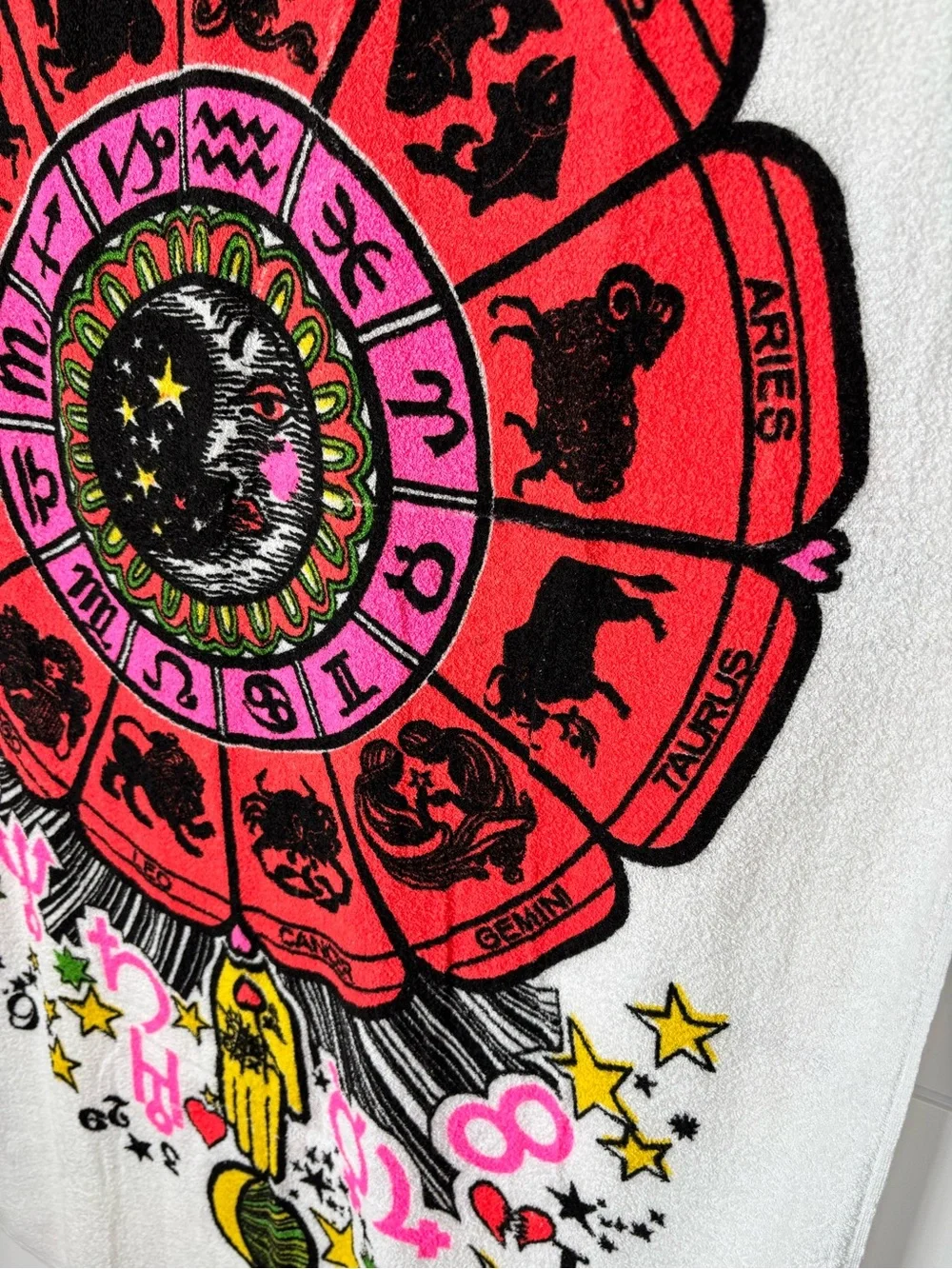 Vintage Cannon Zodiac Wheel Cotton Beach Towel